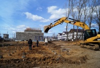 Апрель 2015 г., строительство дома № 31